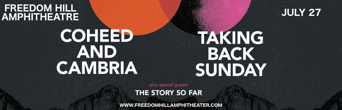 Coheed and Cambria & Taking Back Sunday at Freedom Hill Amphitheatre