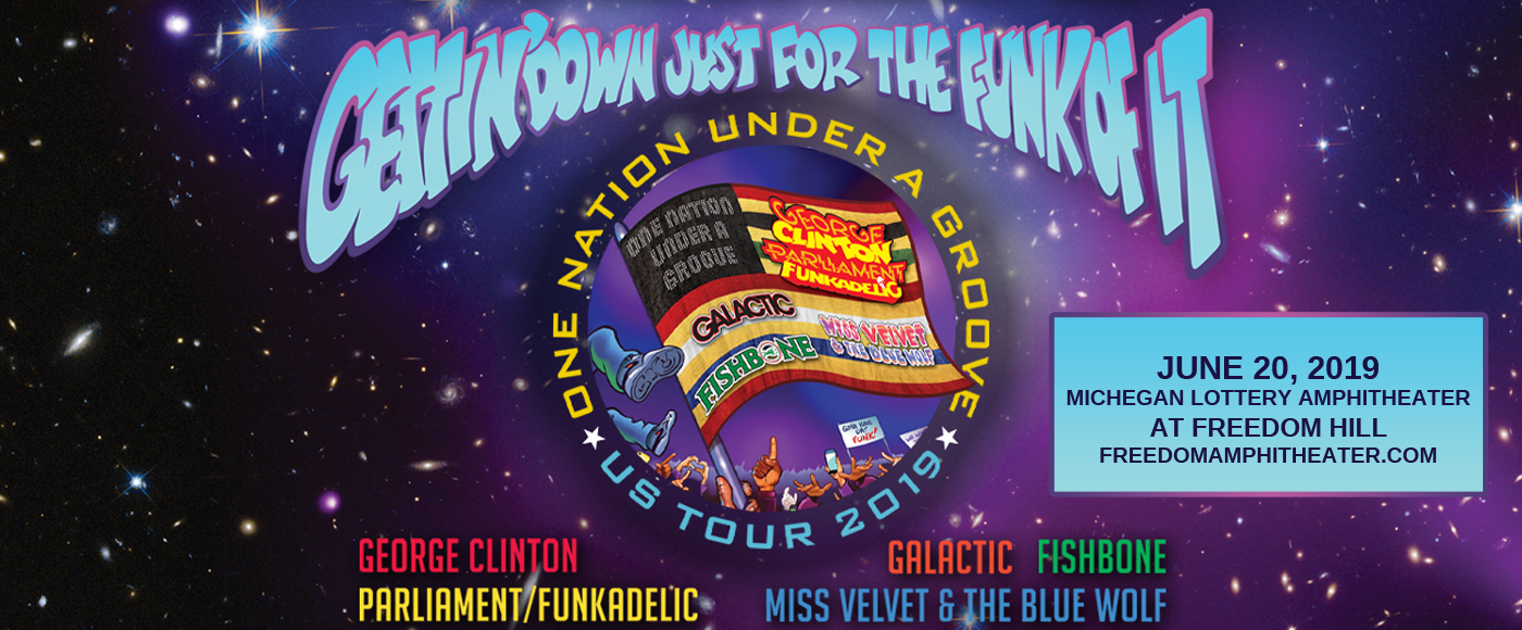 One Nation Under A Groove: George Clinton, Parliament Funkadelic, Fishbone, Dumpstaphunk & Miss Velvet and the Blue Wolf