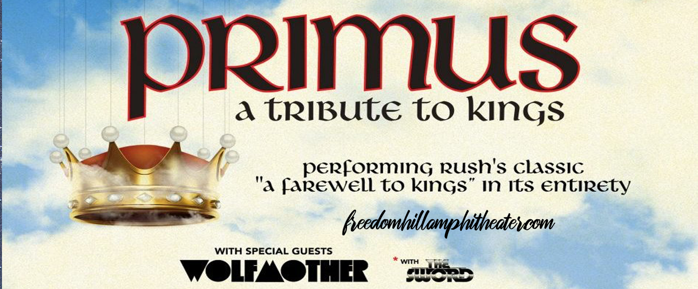 Primus at Freedom Hill Amphitheatre tickets Primus at Freedom Hill Amphitheatre