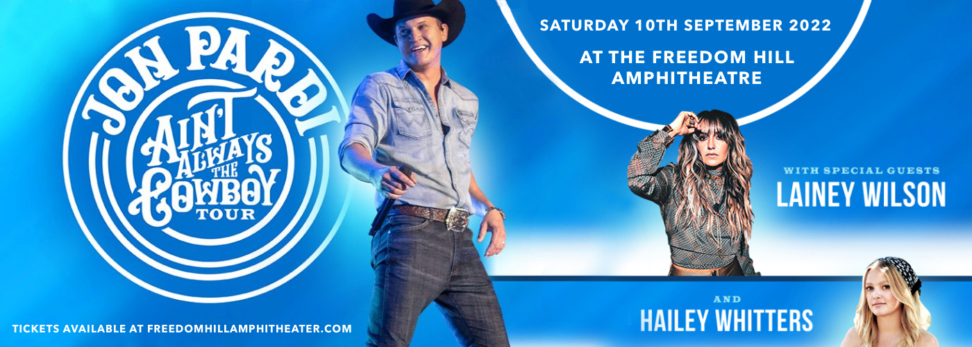 Jon Pardi, Lainey Wilson & Hailey Whitters at Freedom Hill Amphitheatre