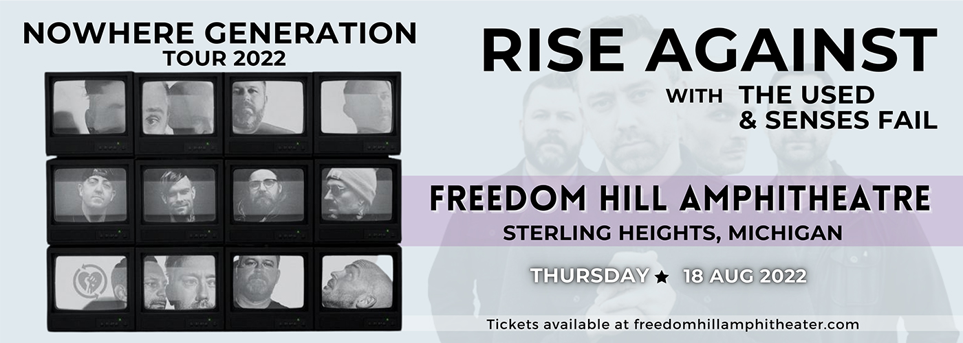 Rise Against, The Used & Senses Fail at Freedom Hill Amphitheatre