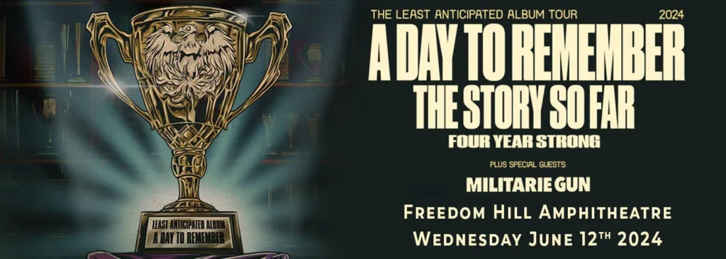 A Day To Remember at Michigan Lottery Amphitheatre at Freedom Hill