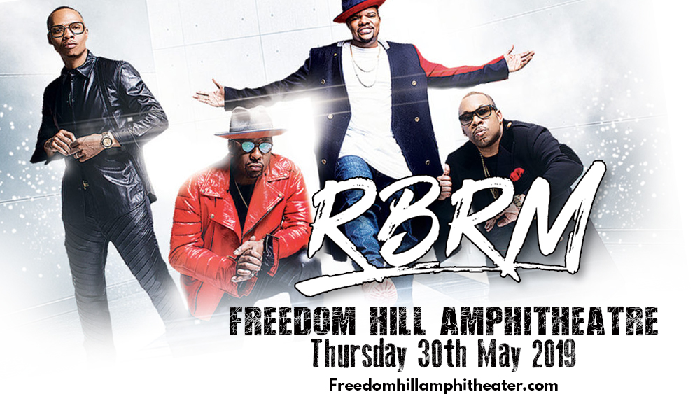 RBRM: Ronnie DeVoe, Bobby Brown, Ricky Bell & Michael Bivins at Freedom Hill Amphitheatre