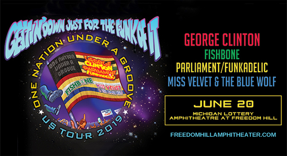 One Nation Under A Groove: George Clinton, Parliament Funkadelic, Fishbone, Dumpstaphunk & Miss Velvet and the Blue Wolf at Freedom Hill Amphitheatre