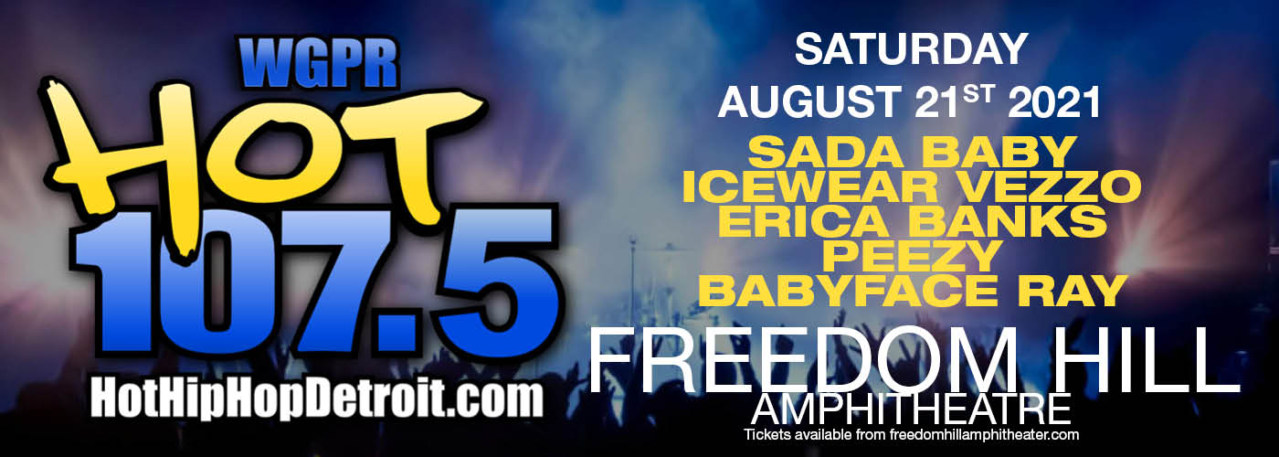 Hot 107.5 Summer Jamz: Sada Baby, Icewear Vezzo & Erica Banks [CANCELLED] at Freedom Hill Amphitheatre