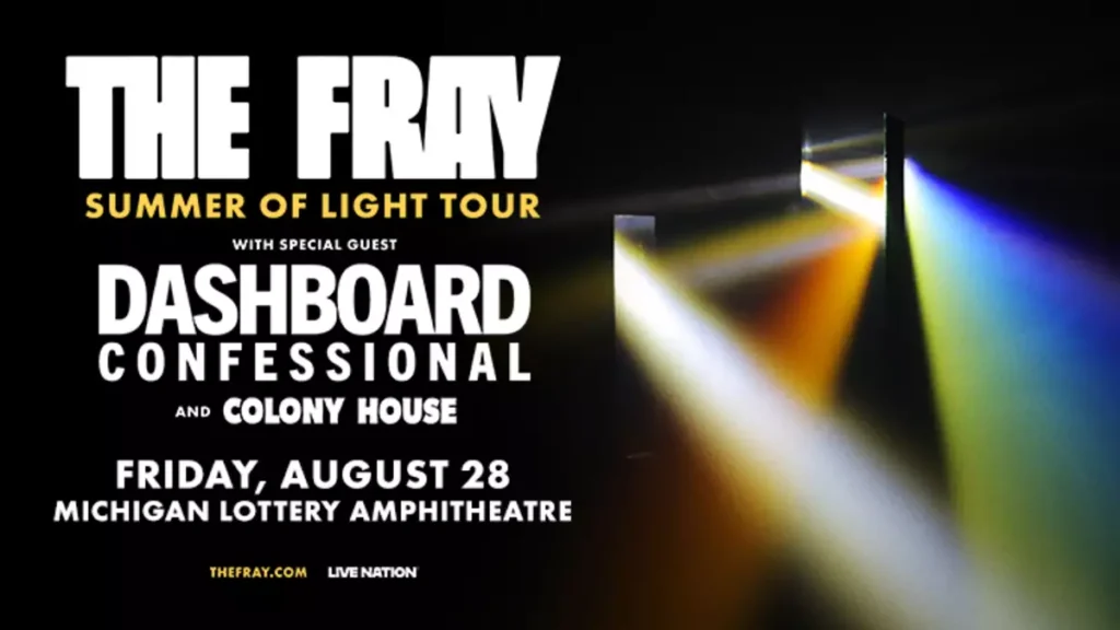 The Fray & Dashboard Confessional at Michigan Lottery Amphitheatre at Freedom Hill