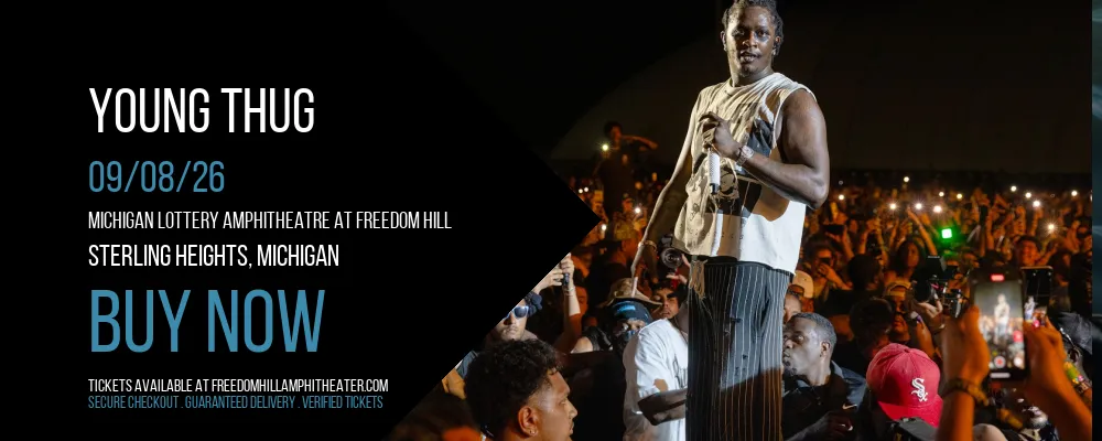 Young Thug at Michigan Lottery Amphitheatre at Freedom Hill